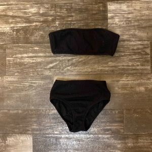 Black bathing suit set